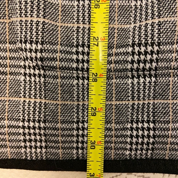 Max Studio Houndstooth Open Front Cardigan Two Front Pockets Black White Size L - Picture 12 of 12